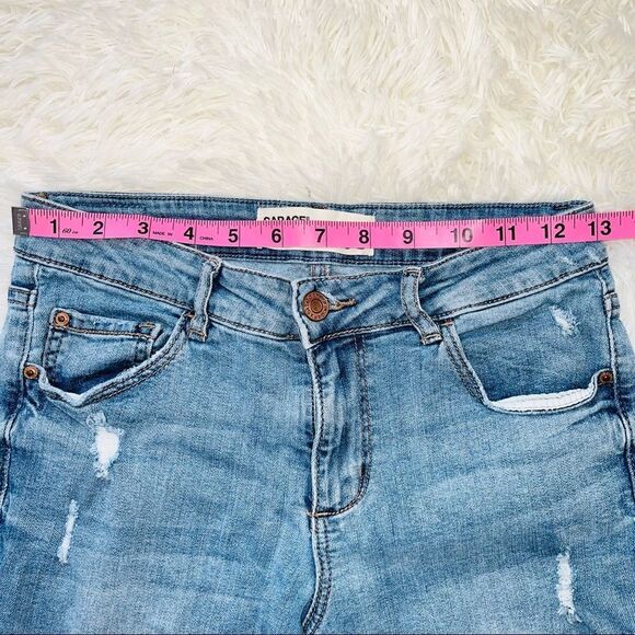 GARAGE | Blue Distressed Skinny Jeans Size 5 - Picture 4 of 5